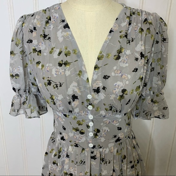 RED Valentino Cottagecore Microfloral Dress 825 - Picture 3 of 14